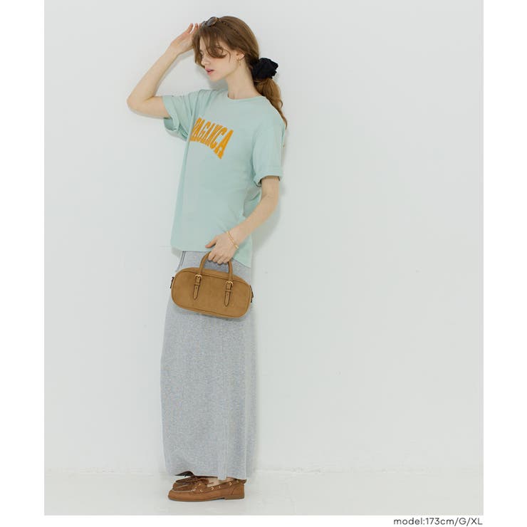 〈26ss新色登場〉着回し力抜群！シンプル可愛いクルーネックロゴTシャツ | coca | 詳細画像31 