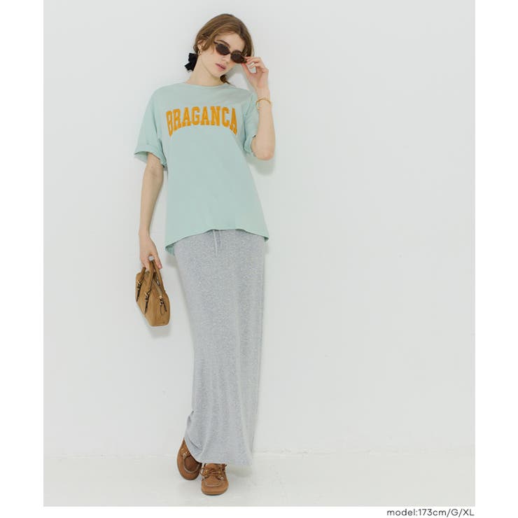 〈26ss新色登場〉着回し力抜群！シンプル可愛いクルーネックロゴTシャツ | coca | 詳細画像33 