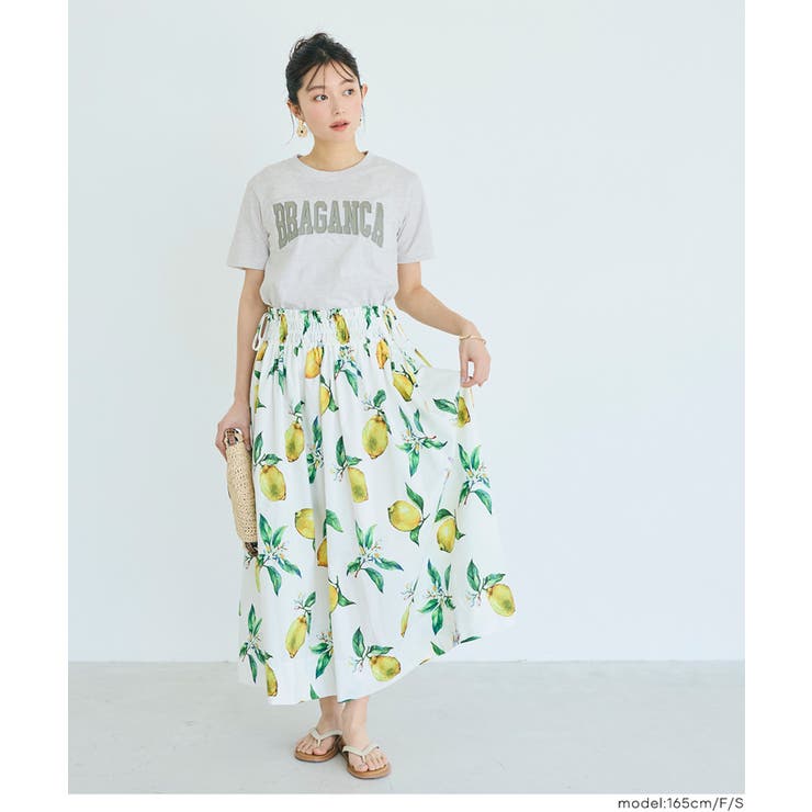 〈26ss新色登場〉着回し力抜群！シンプル可愛いクルーネックロゴTシャツ | coca | 詳細画像29 