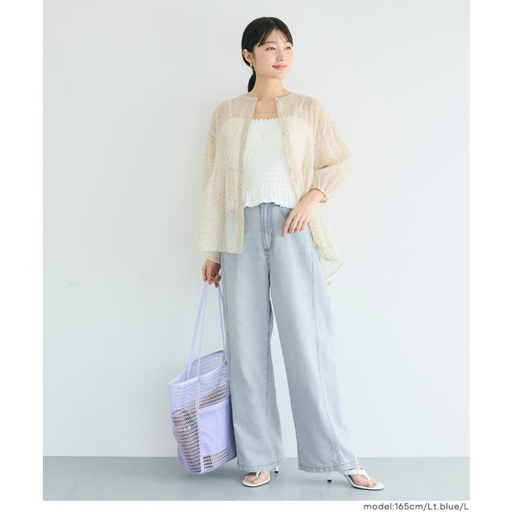 【SUMMER DENIM】こなれ感のあるシルエットが魅力のサマーデニムバギーカ… | coca | 詳細画像10 