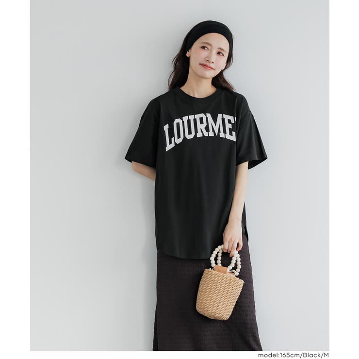 テールカットカレッジビッグTシャツ レディース | coca | 詳細画像12 