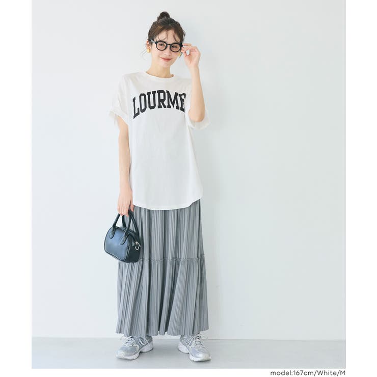 テールカットカレッジビッグTシャツ レディース | coca | 詳細画像16 