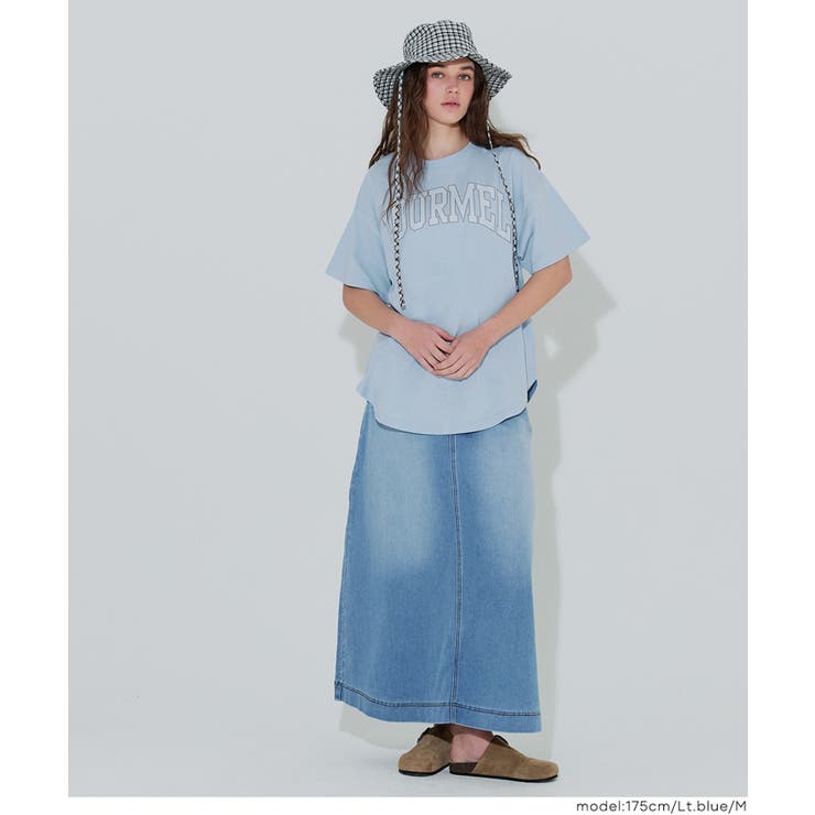 テールカットカレッジビッグTシャツ レディース | coca | 詳細画像21 