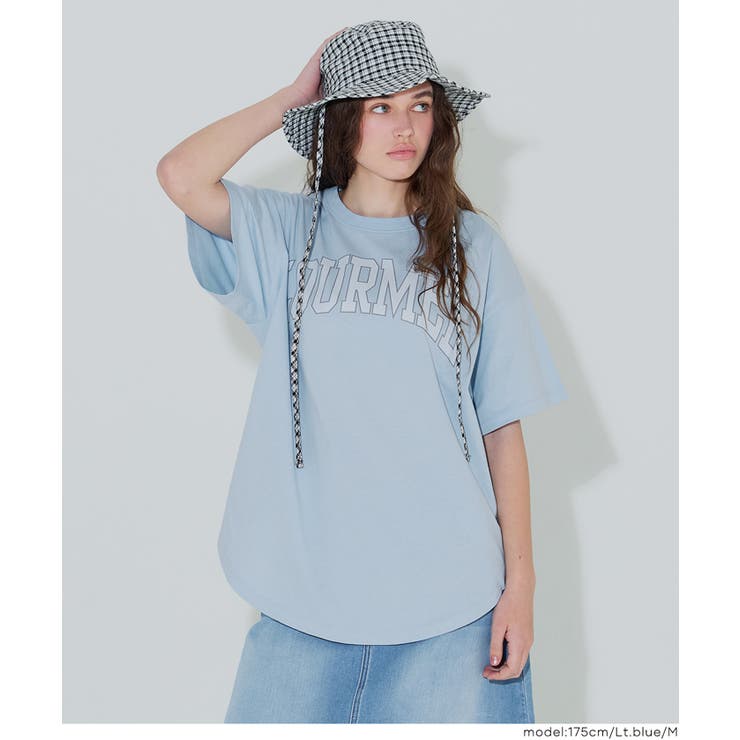 テールカットカレッジビッグTシャツ レディース | coca | 詳細画像23 