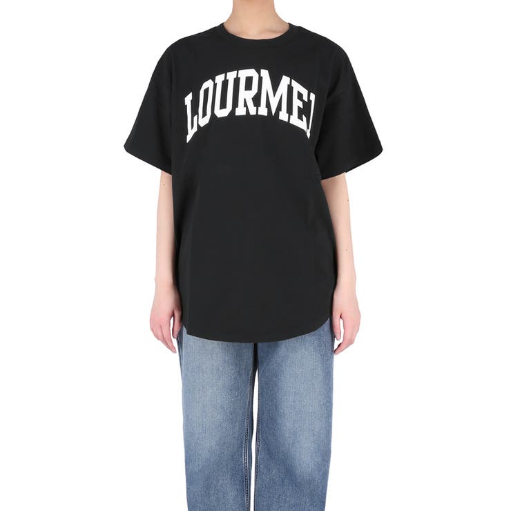 テールカットカレッジビッグTシャツ レディース | coca | 詳細画像6 