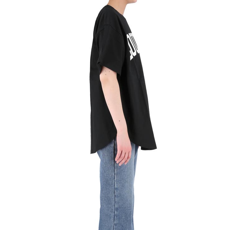 テールカットカレッジビッグTシャツ レディース | coca | 詳細画像7 