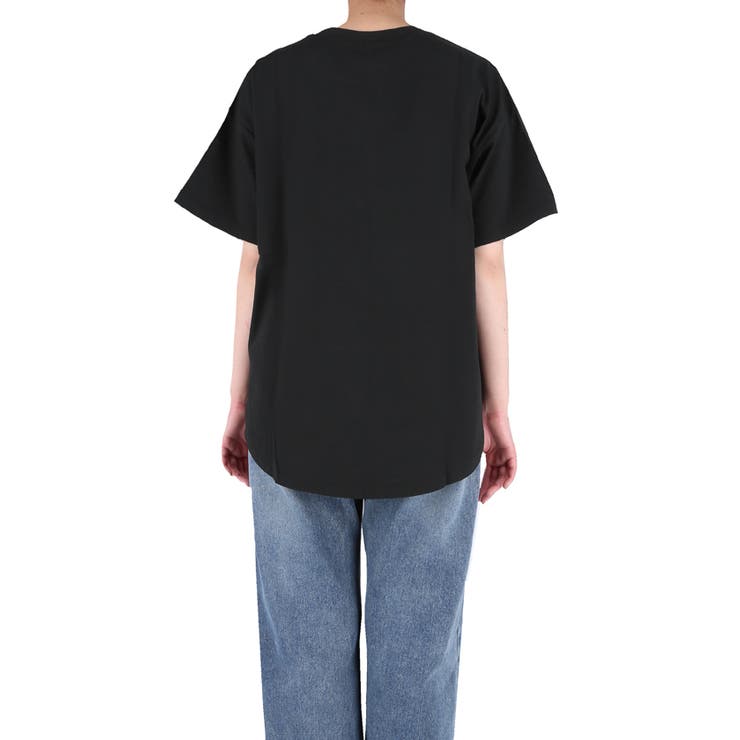 テールカットカレッジビッグTシャツ レディース | coca | 詳細画像8 