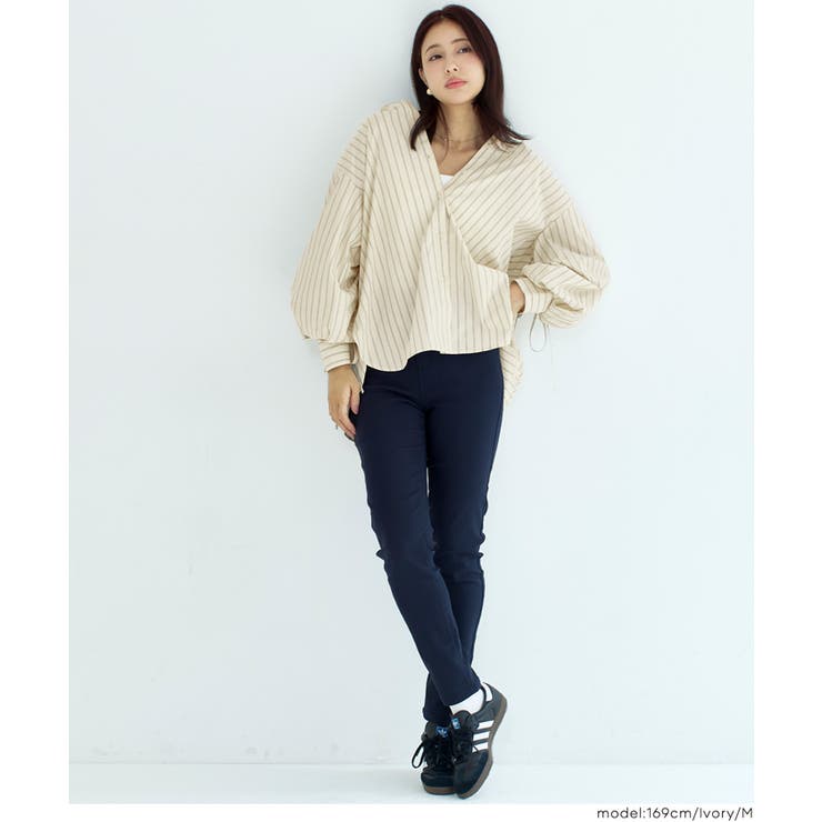 サッと着れて着映えする 袖シャーリングシャツ | coca | 詳細画像13 