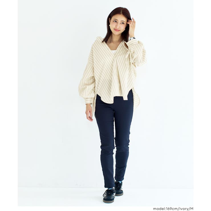 サッと着れて着映えする 袖シャーリングシャツ | coca | 詳細画像15 