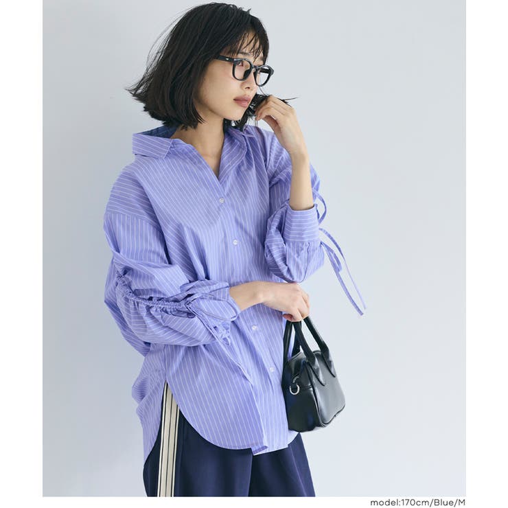 サッと着れて着映えする 袖シャーリングシャツ | coca | 詳細画像6 