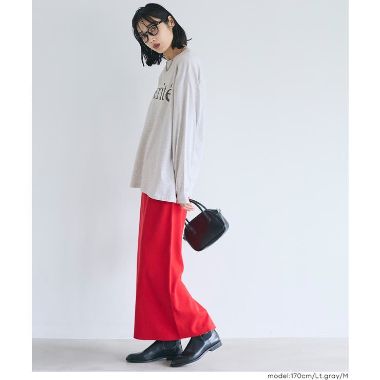 コットンビッグシルエットロゴTシャツ | coca | 詳細画像12 