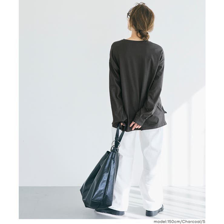 コットンビッグシルエットロゴTシャツ | coca | 詳細画像13 