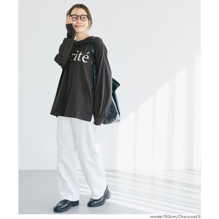 コットンビッグシルエットロゴTシャツ | coca | 詳細画像14 