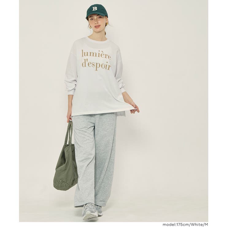 コットンビッグシルエットロゴTシャツ | coca | 詳細画像16 