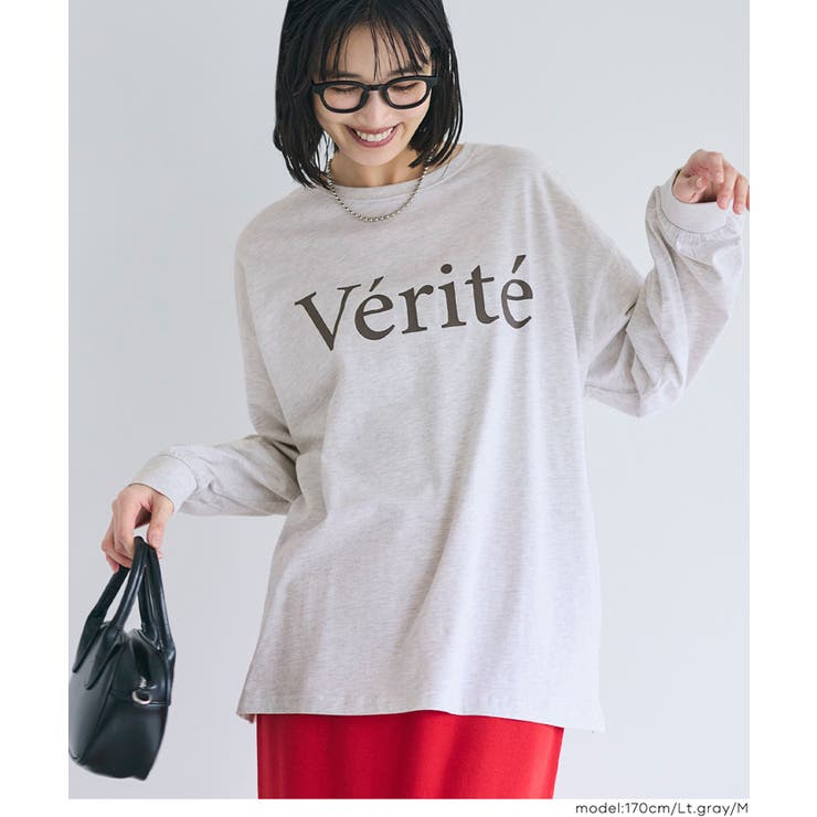 ［Lt.gray］ | コットンビッグシルエットロゴTシャツ | coca