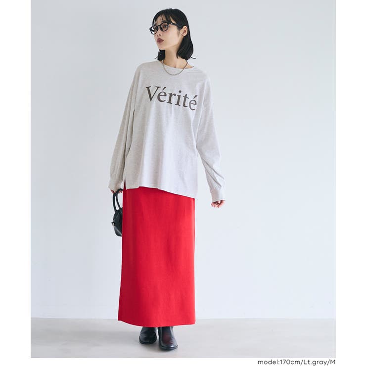 コットンビッグシルエットロゴTシャツ | coca | 詳細画像9 