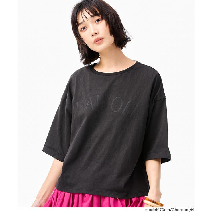 袖ロールアップバックチャームTシャツ | coca | 詳細画像10 