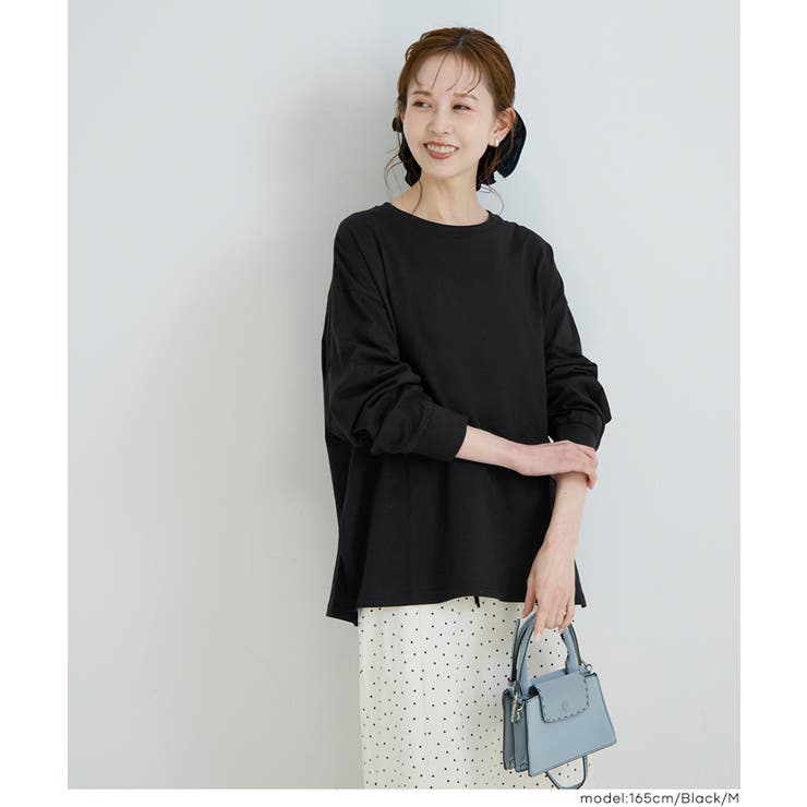 [Black] | コットンビッグシルエットTシャツ | coca