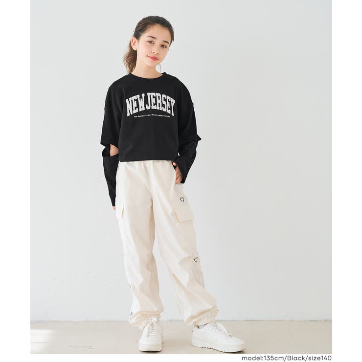 袖スリット長袖Tシャツ キッズ | coca | 詳細画像11 