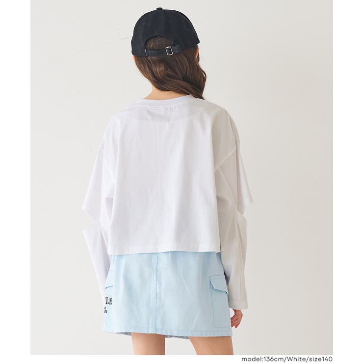 袖スリット長袖Tシャツ キッズ | coca | 詳細画像4 