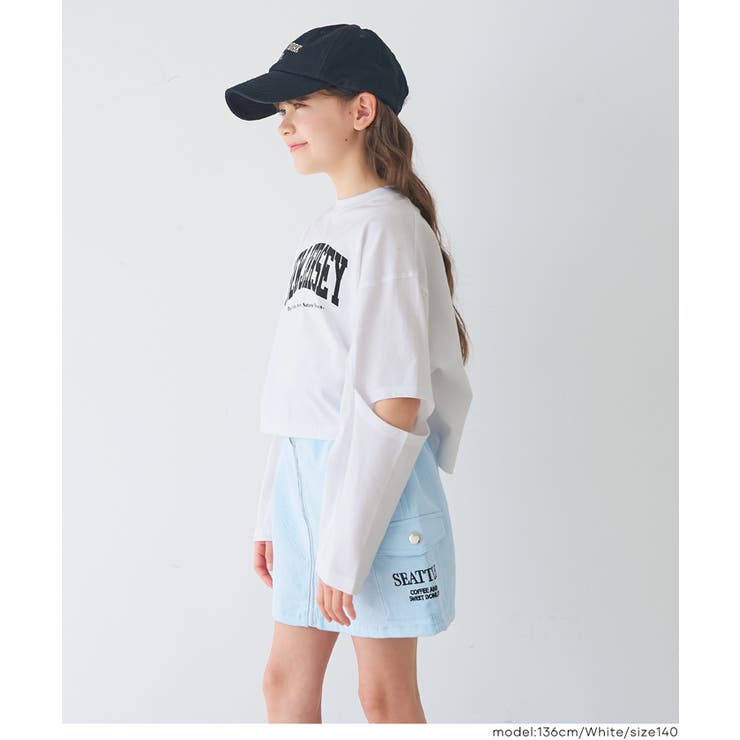 袖スリット長袖Tシャツ キッズ | coca | 詳細画像6 
