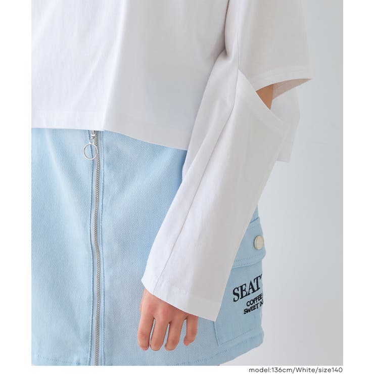 袖スリット長袖Tシャツ キッズ | coca | 詳細画像7 