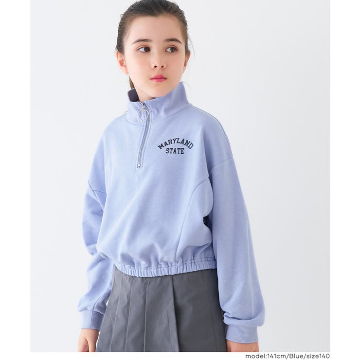 ハーフジップスウェットトップス キッズ | coca | 詳細画像11 