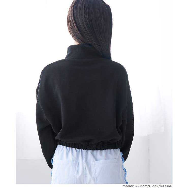 ハーフジップスウェットトップス キッズ | coca | 詳細画像3 