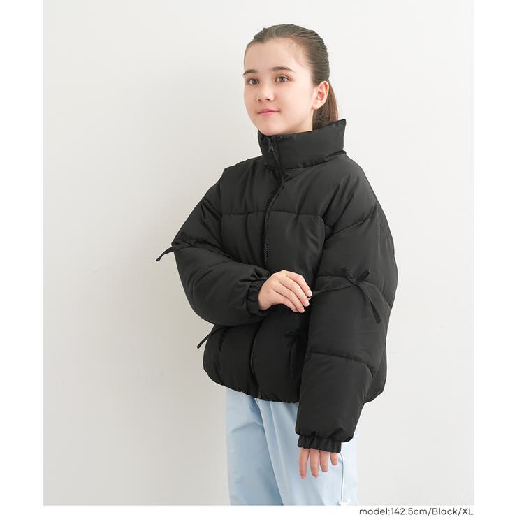 ［Black］ | 中綿リボンブルゾン キッズ | coca