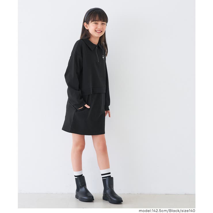 ドッキングスウェットワンピース キッズ | coca | 詳細画像9 
