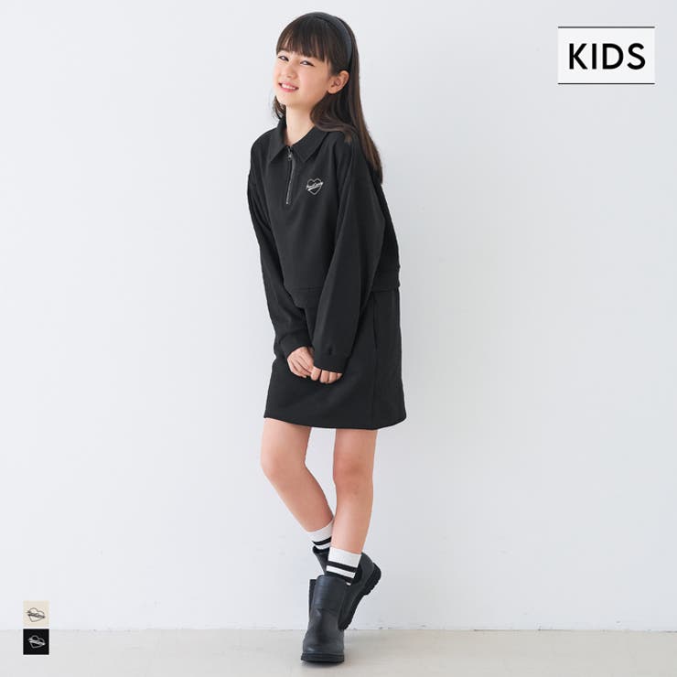 ドッキングスウェットワンピース キッズ | coca | 詳細画像1 