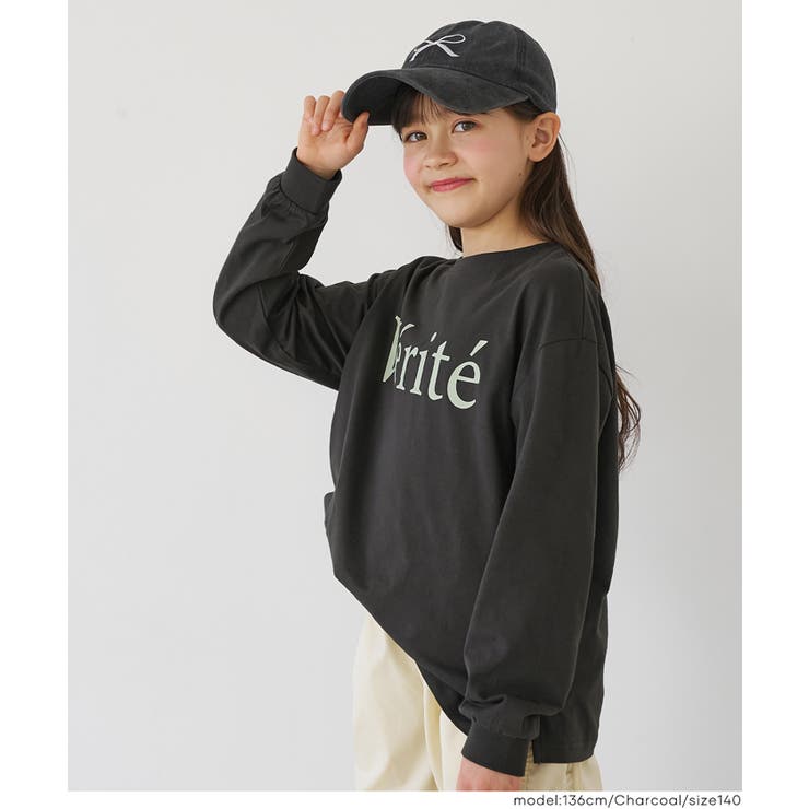 親子お揃いコットンビッグシルエットロゴTシャツ キッズ | coca | 詳細画像8 