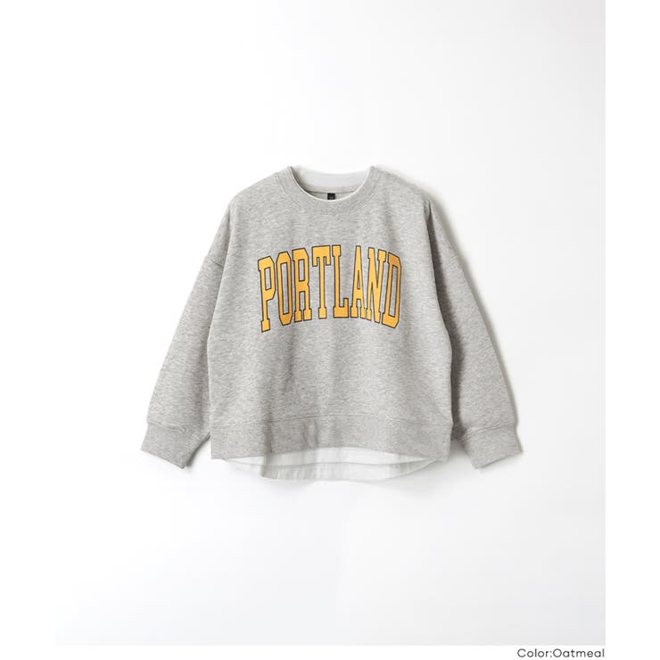 レイヤードロゴスウェットトップス | coca | 詳細画像13 