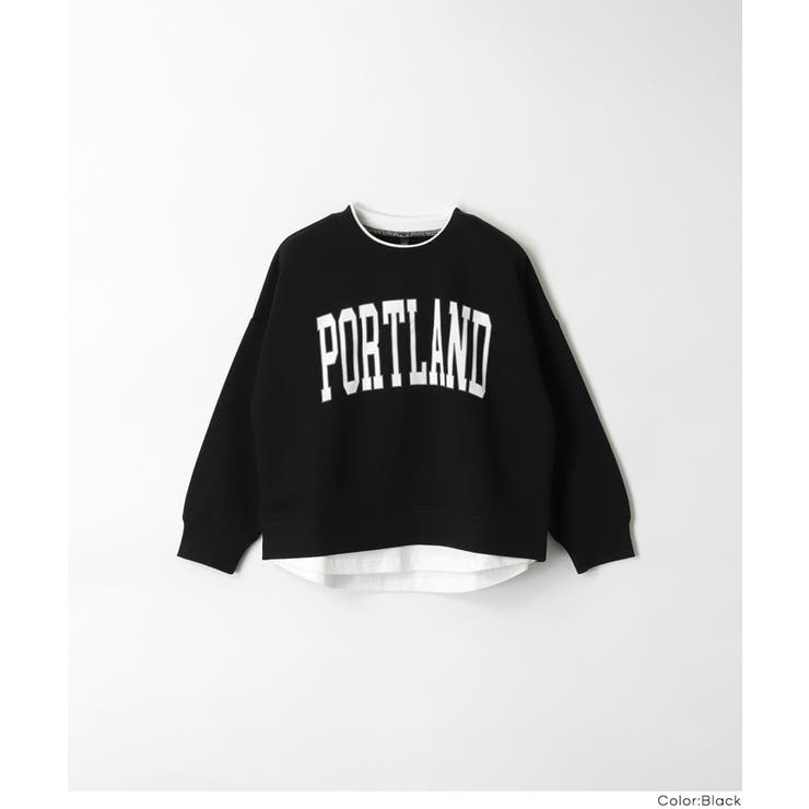 レイヤードロゴスウェットトップス | coca | 詳細画像14 