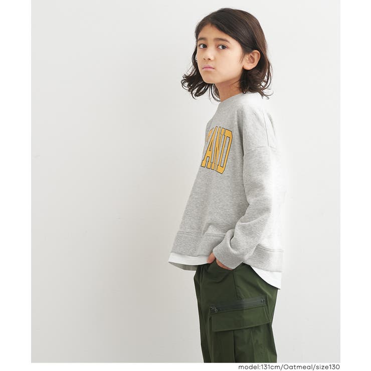 レイヤードロゴスウェットトップス | coca | 詳細画像3 