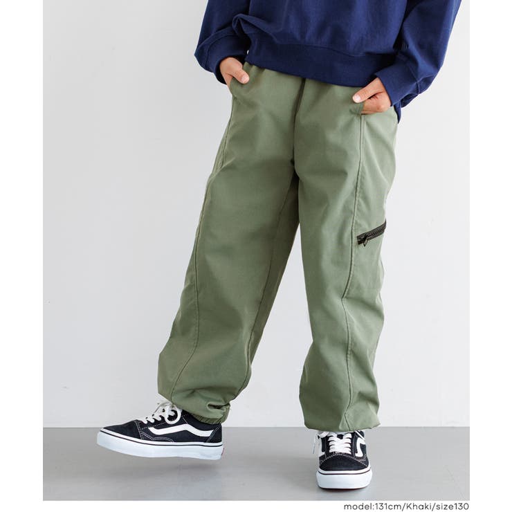 ［Khaki］ | サイドジップパンツ キッズ | coca
