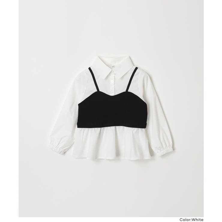 レイヤード風で着映えるビスチェドッキングシャツ | coca | 詳細画像9 