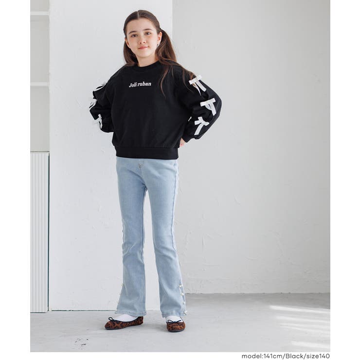 袖リボンスウェットトップス | coca | 詳細画像11