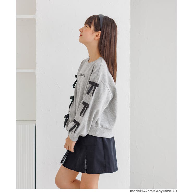 袖リボンスウェットトップス | coca | 詳細画像3