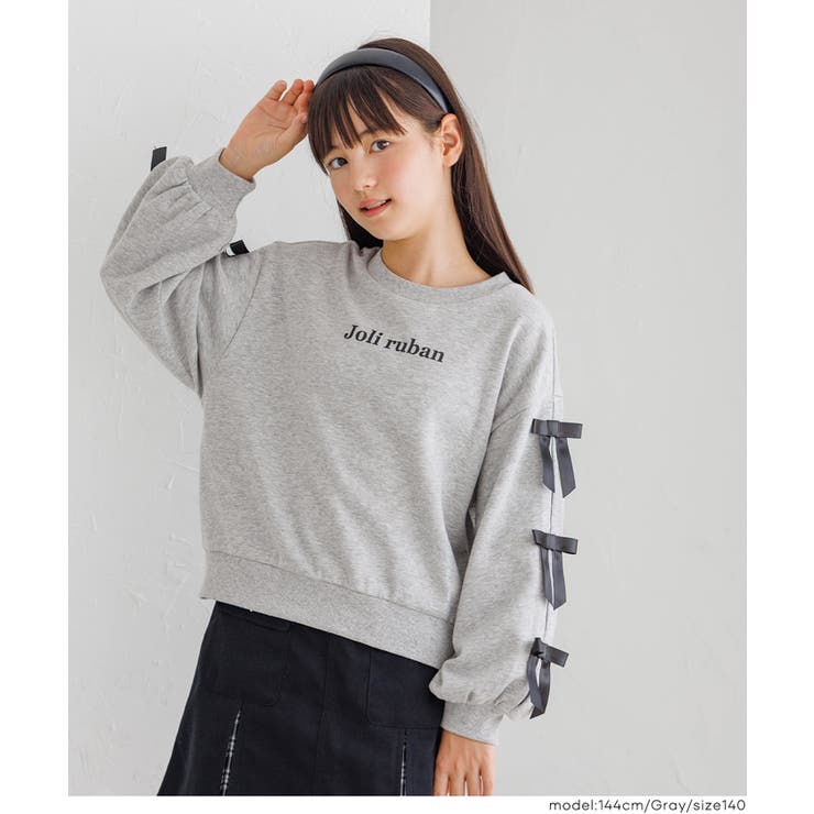 袖リボンスウェットトップス | coca | 詳細画像5