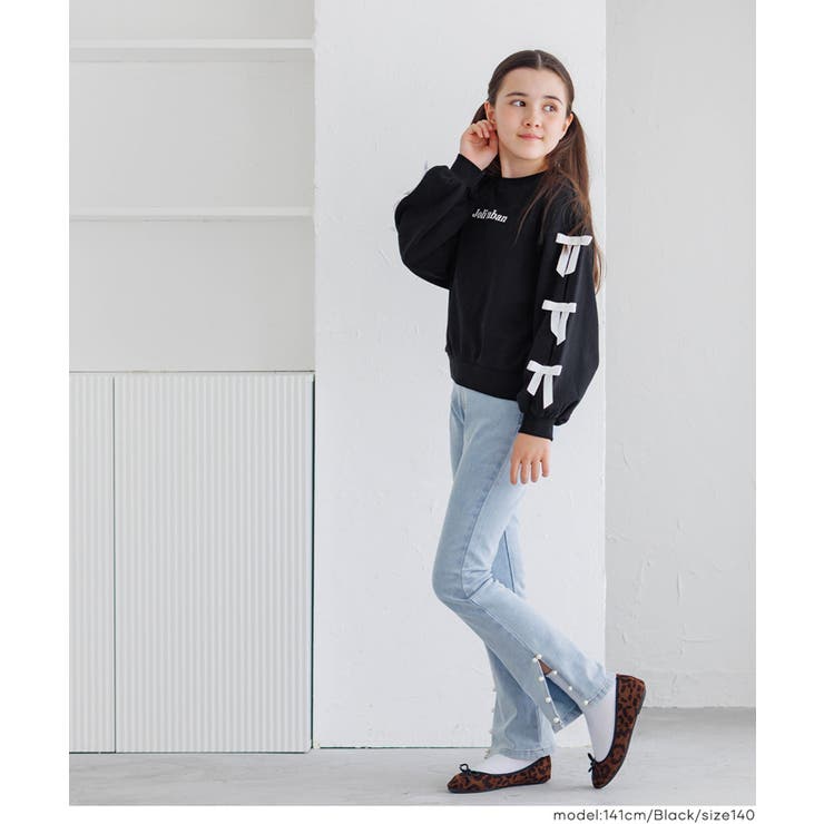 袖リボンスウェットトップス | coca | 詳細画像10