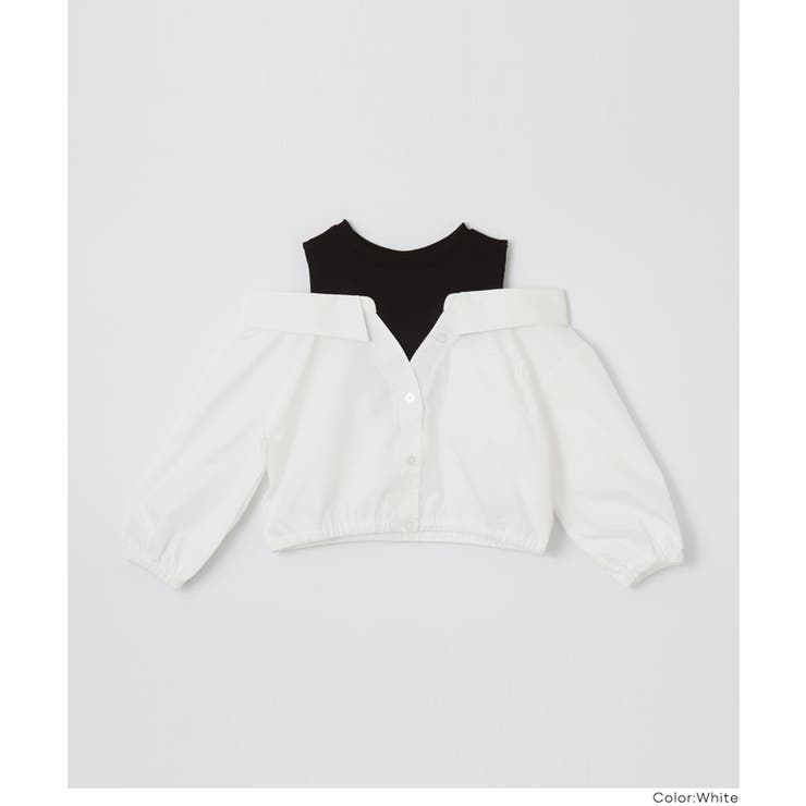 タンクドッキング肩あき長袖シャツ キッズ | coca | 詳細画像14 