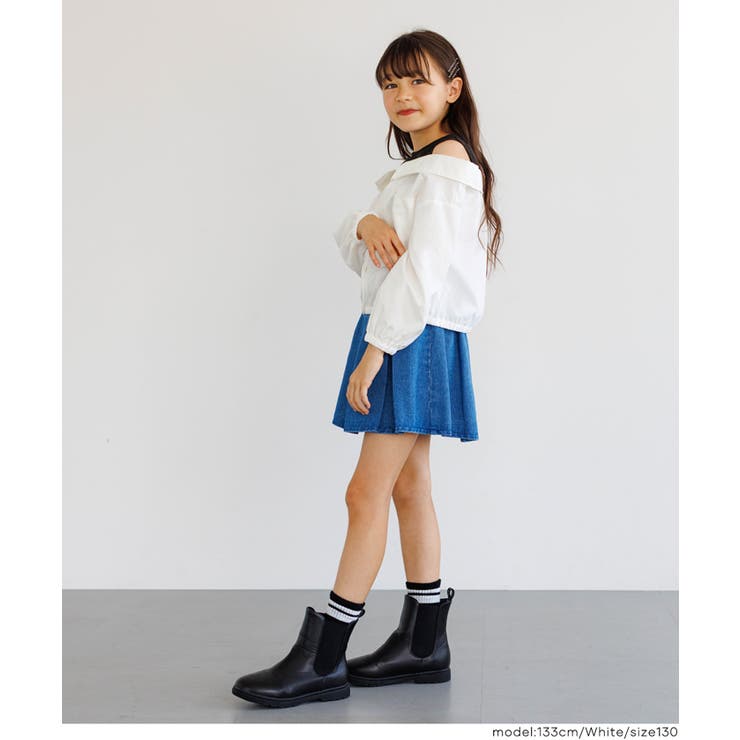 タンクドッキング肩あき長袖シャツ キッズ | coca | 詳細画像4 