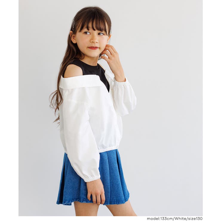 タンクドッキング肩あき長袖シャツ キッズ | coca | 詳細画像5 