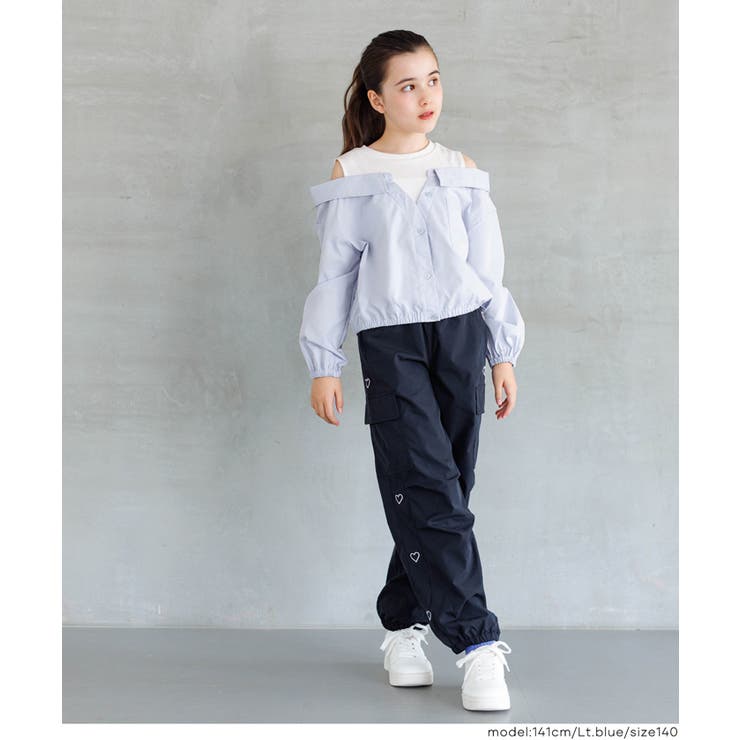 タンクドッキング肩あき長袖シャツ キッズ | coca | 詳細画像7 