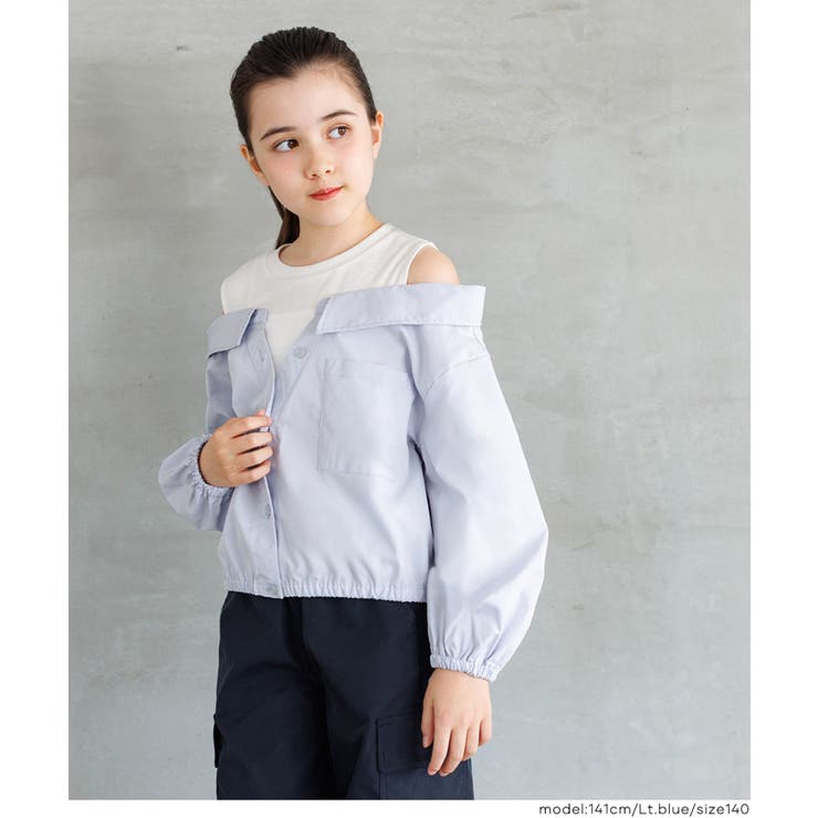 タンクドッキング肩あき長袖シャツ キッズ | coca | 詳細画像8 