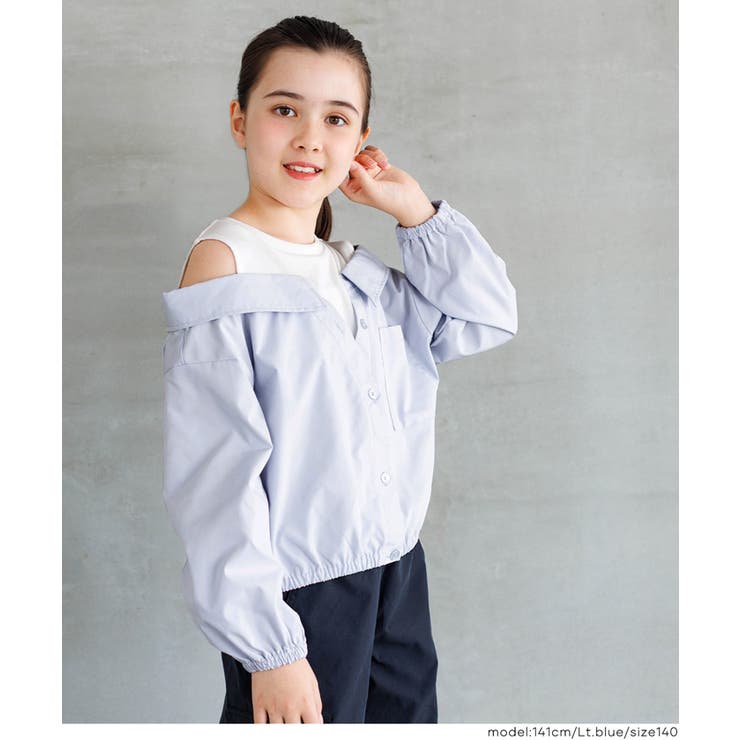 タンクドッキング肩あき長袖シャツ キッズ | coca | 詳細画像10 