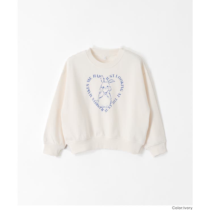 ウサギイラストスウェットトップス | coca | 詳細画像15 