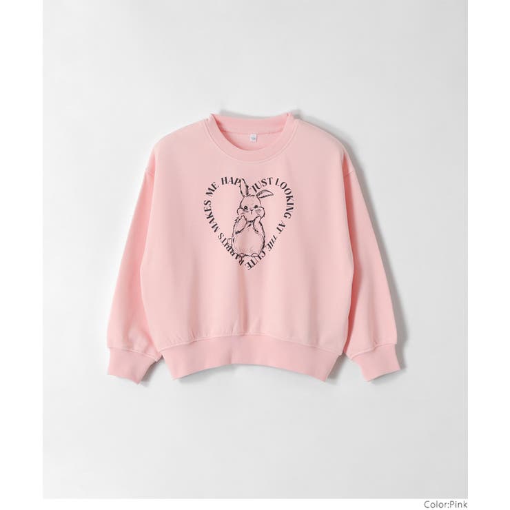 ウサギイラストスウェットトップス | coca | 詳細画像16 