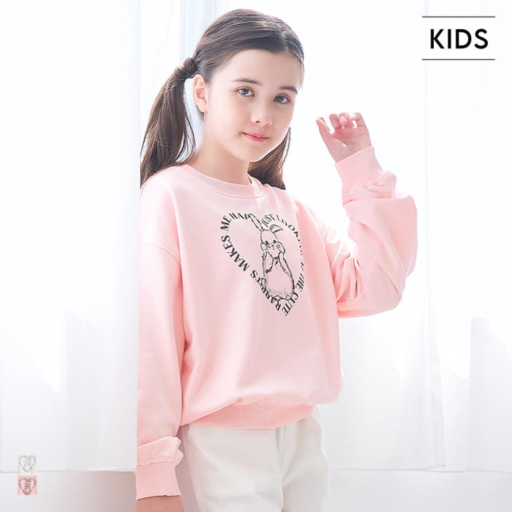 ウサギイラストスウェットトップス | coca | 詳細画像1 